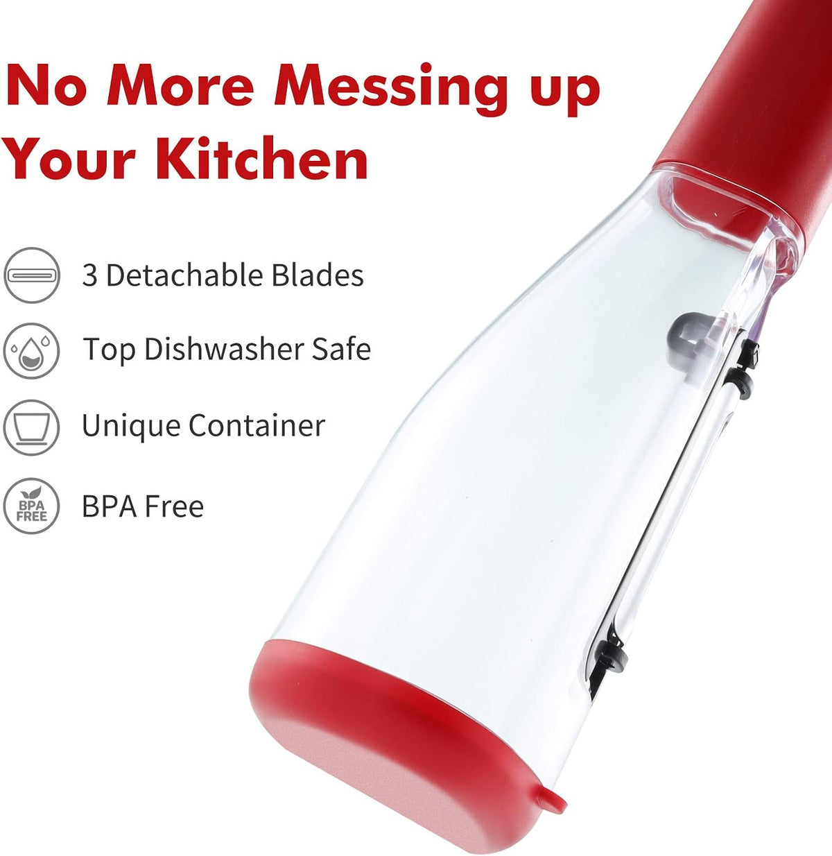 Vegetable Peeler with Container – 3-Blade Julienne Peeler & Slicer Shredder for Veggies & Fruits