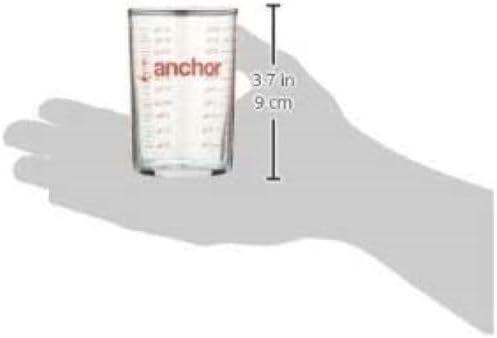 Graduated Glass Measuring Cup Set of 2 – Clear Kitchen Liquid Measuring Tools
