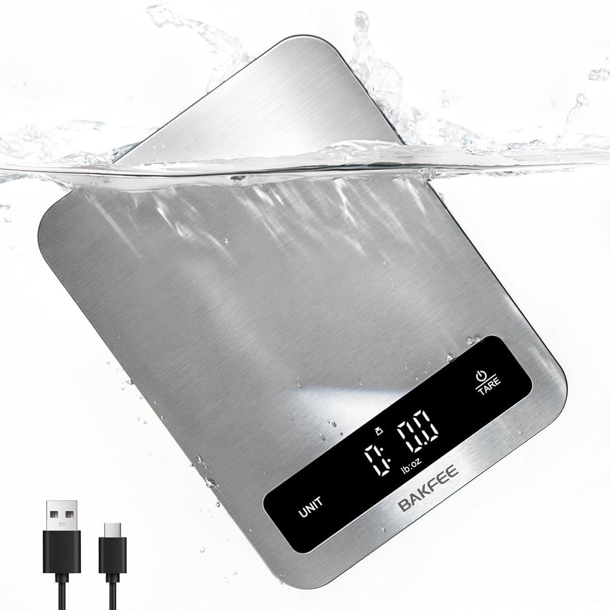 22lb Digital Kitchen Food Scale - angle view