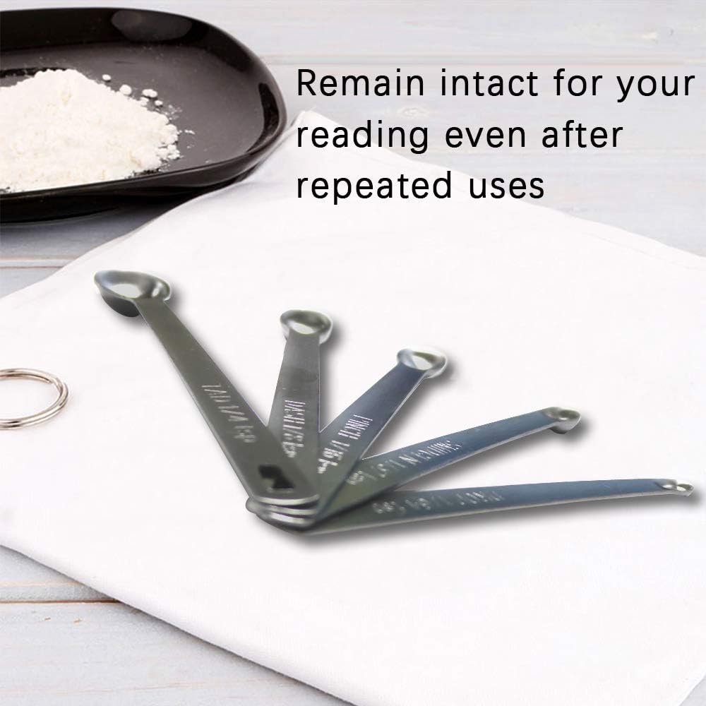 4-Piece Mini Measuring Spoon Set – Stainless Steel Rust-Free Teaspoons for Precise Tiny Measurements