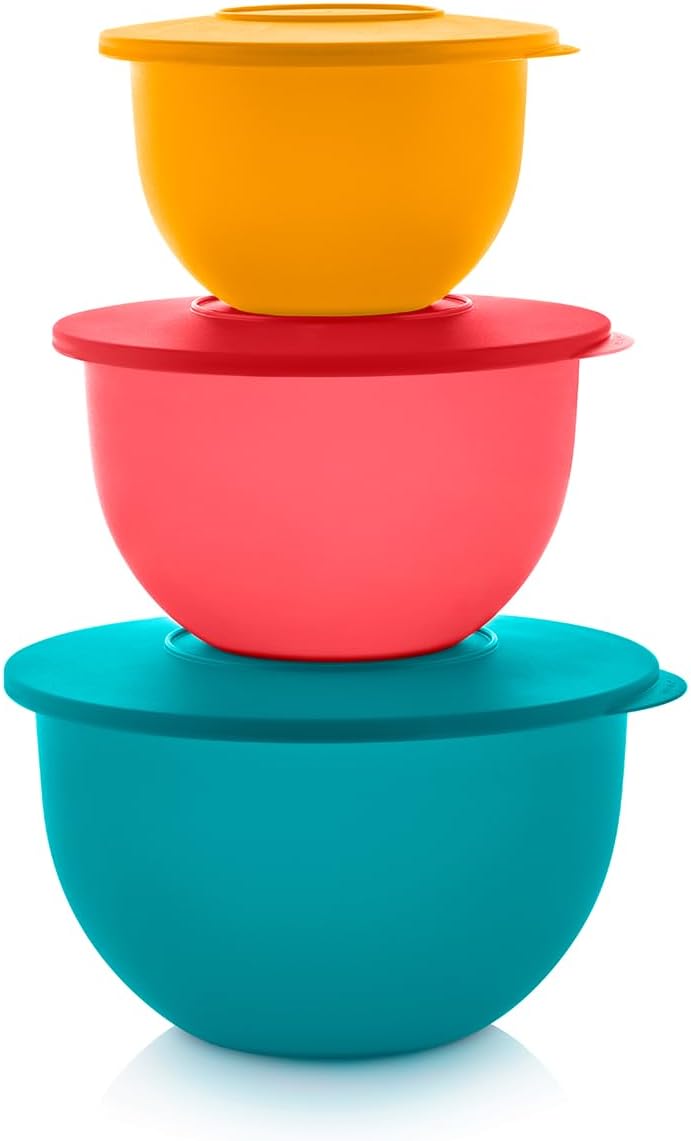 Thatsa Bowl Collection 6-Piece Food Storage Container Set – BPA Free Dishwasher Safe Kitchen Bowls with Lids (Fauna)