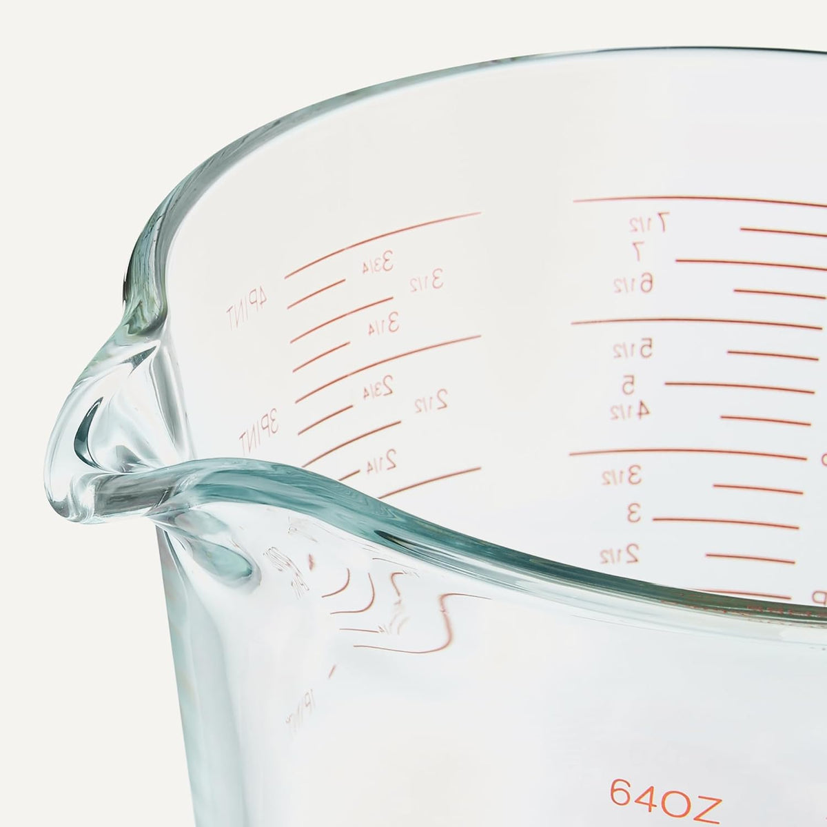 8 Cup Large Glass Measuring Cup – Easy-Read Markings, Dishwasher & Oven Safe Kitchen Tool