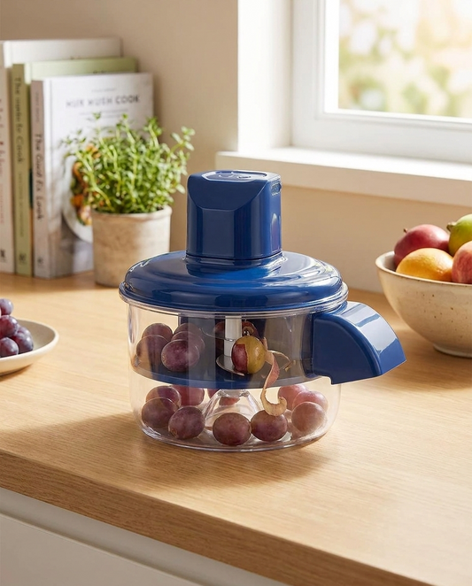Automatic Electric Fruit Peeler in use, lifestyle