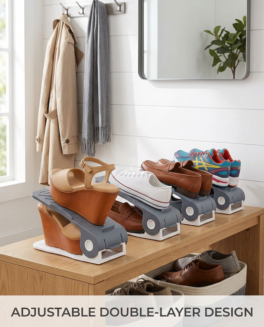 Adjustable Shoe Rack in use, lifestyle