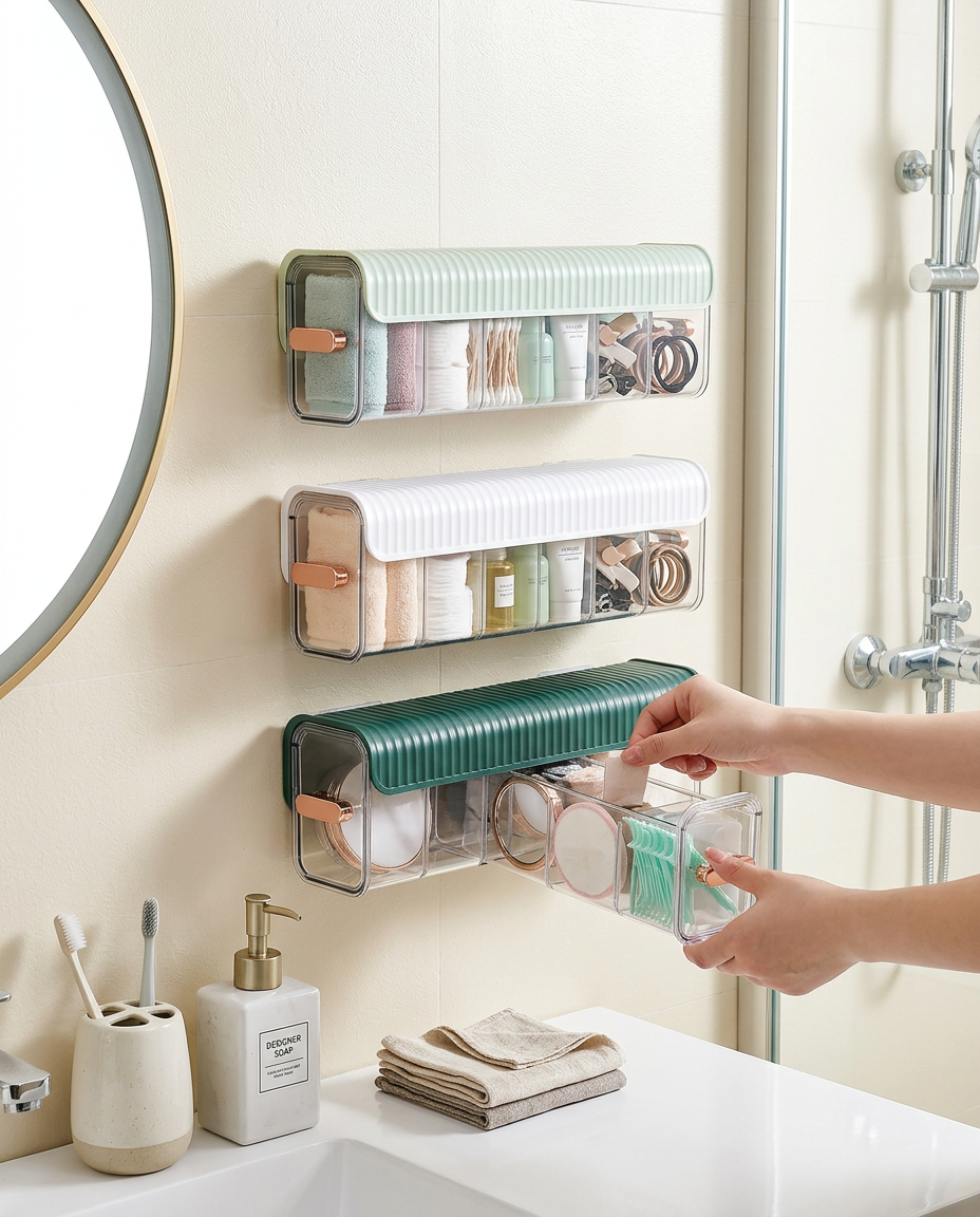 Multi-use Wall Mount Organizer in use, lifestyle