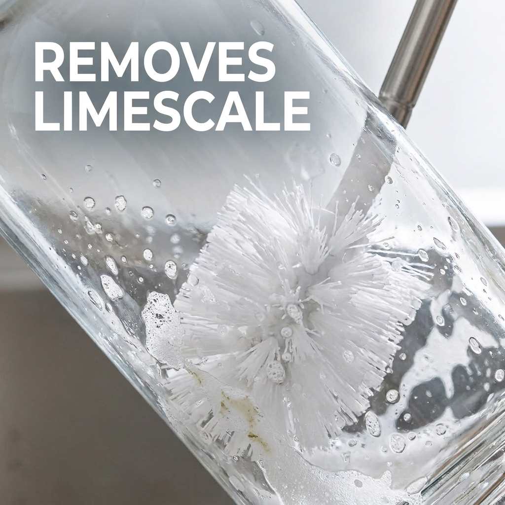 Removes limescale buildup