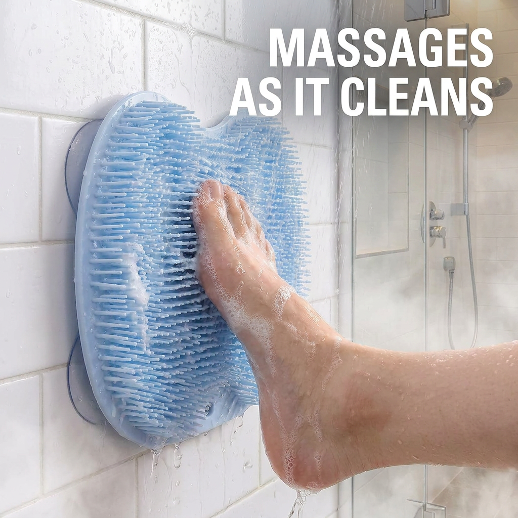 Massages as it cleans