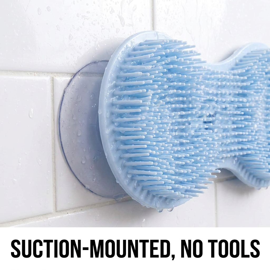 Suction-mounted, no tools