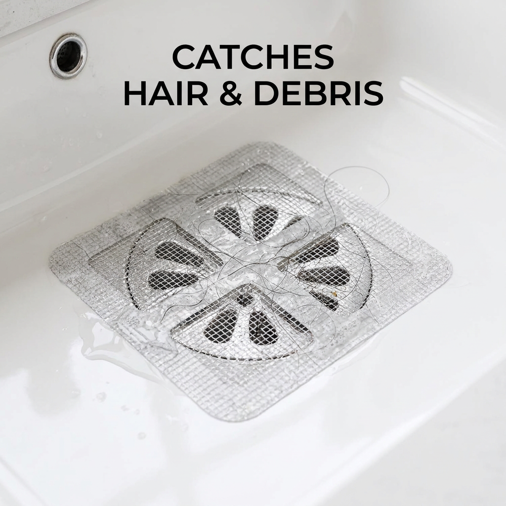 Catches hair and debris