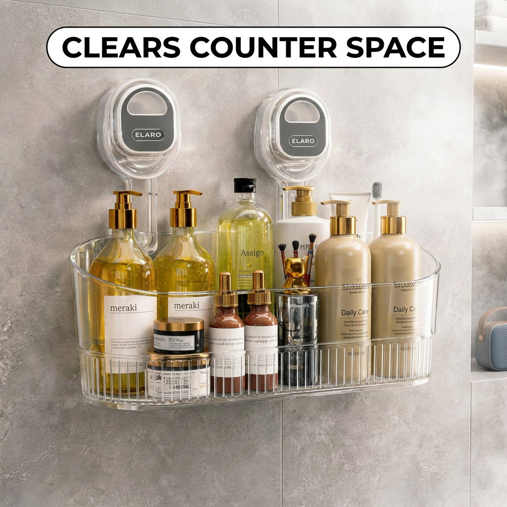 Clears counter space