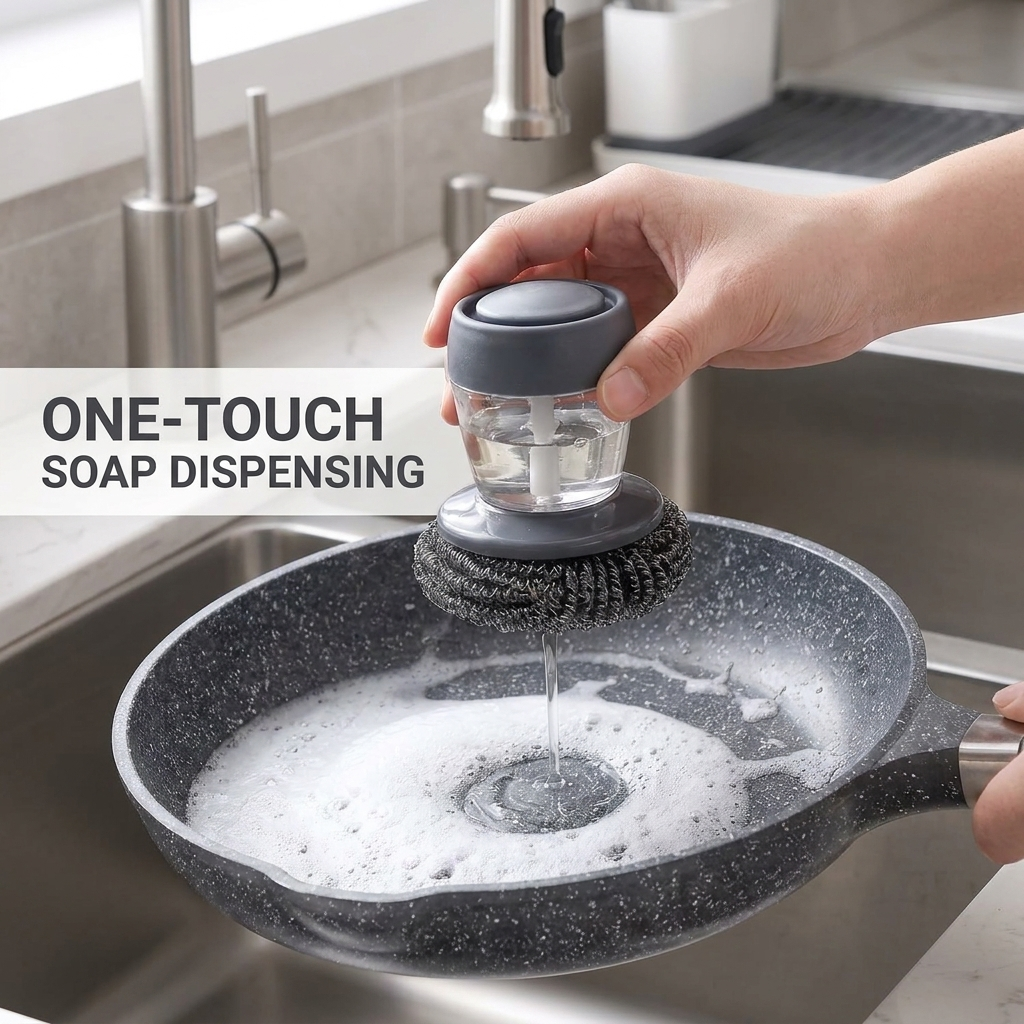 One-touch soap dispensing